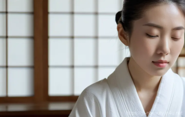 천연화장품 미백 효과 성분 - Image Prompt 1: The Essence of Wakan Botanicals for Serene Radiance**