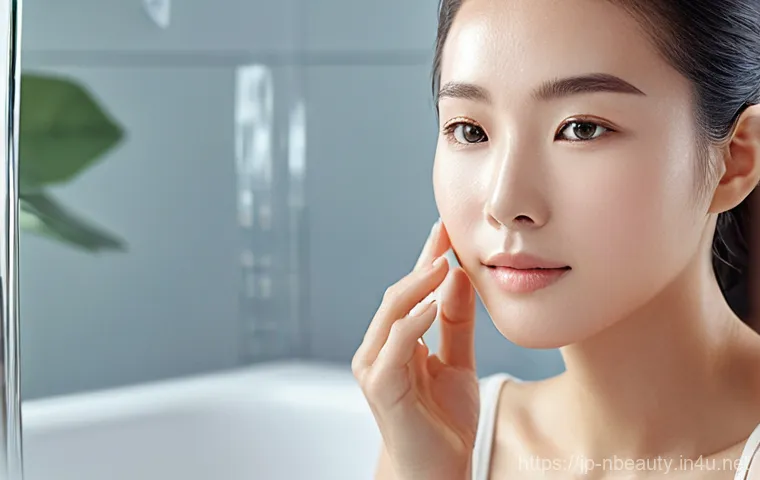 천연화장품 화장 지속력 높이는 법 - **Prompt 1: Morning Skincare Ritual for a Hydrated Base**
A serene and radiant Japanese woman, a...