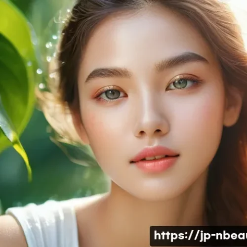 천연화장품 원료 종류 - **Prompt 1: Luminous Hydration with Plant & Fruit Power**
    "A radiant young woman, 18-25 years ol...